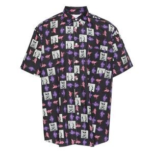 Comme Des Garçons Shirt Men Printed Cotton Shirt